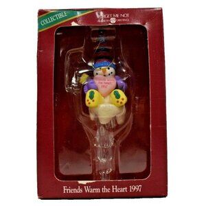 American Greetings Forget me Not 1997 Friends Warm the Heart Christmas Ornament